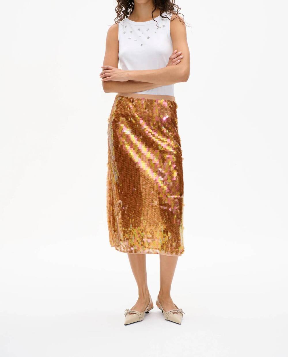 NEW BAUM UND PFERDGARTEN shania skirt in camel